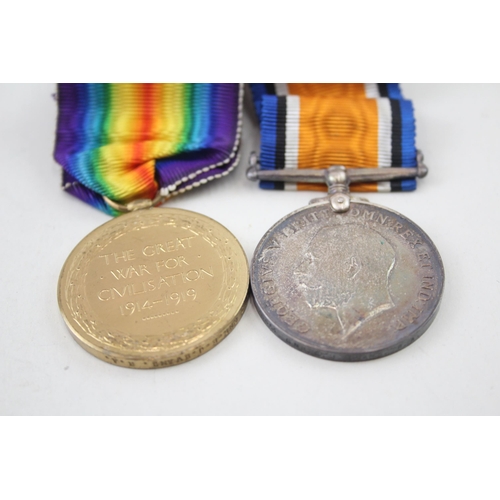 2287 - A WWI medal pair presented to 66613 Gnr. E. J. Evans R.A.