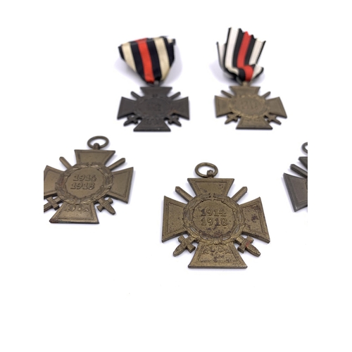 2299 - Five WWI German Cross of Honour medals