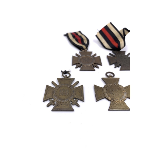 2301 - Five WWI German Cross of Honour medals