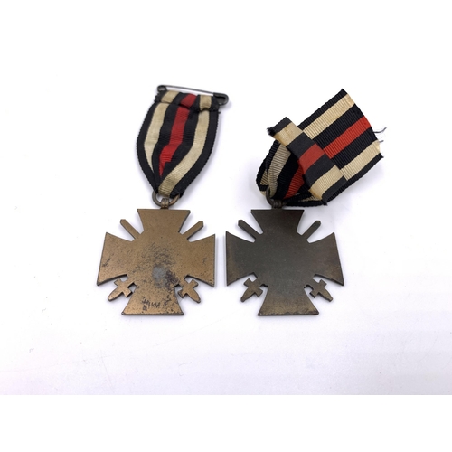 2301 - Five WWI German Cross of Honour medals