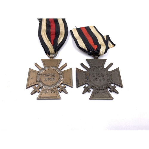 2301 - Five WWI German Cross of Honour medals