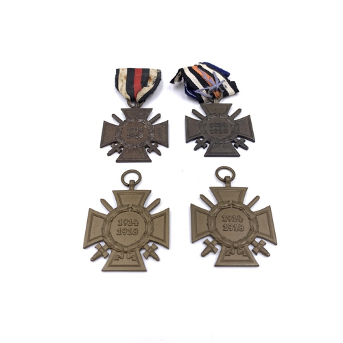 2302 - Four WWI German Cross of Honour medals