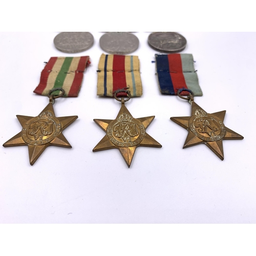 2307 - Six WWII medals presented to C303203 H. Hess