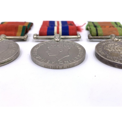 2307 - Six WWII medals presented to C303203 H. Hess