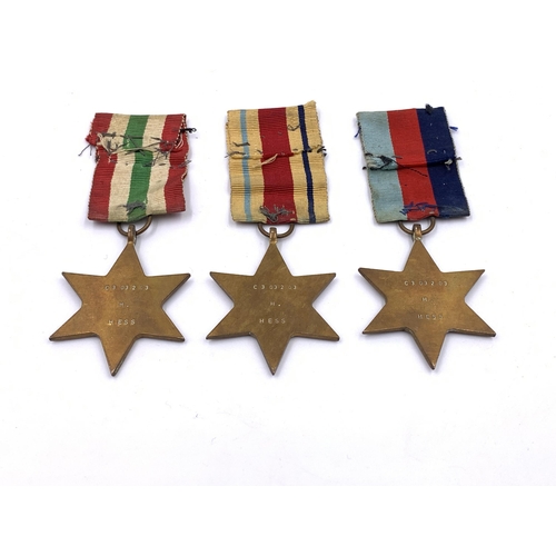 2307 - Six WWII medals presented to C303203 H. Hess