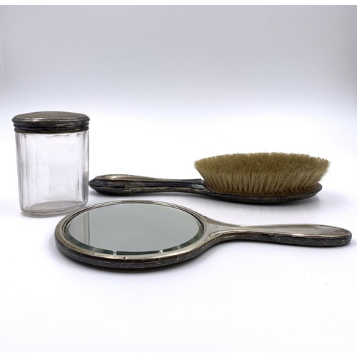 2242 - Three hallmarked Birmingham silver dressing table accessories - approx. gross weight 550g excluding ... 