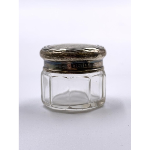 2249 - Seven items, six hallmarked sterling silver vanity items and one Charles Horner Dorcas thimble