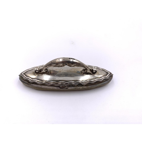 2249 - Seven items, six hallmarked sterling silver vanity items and one Charles Horner Dorcas thimble