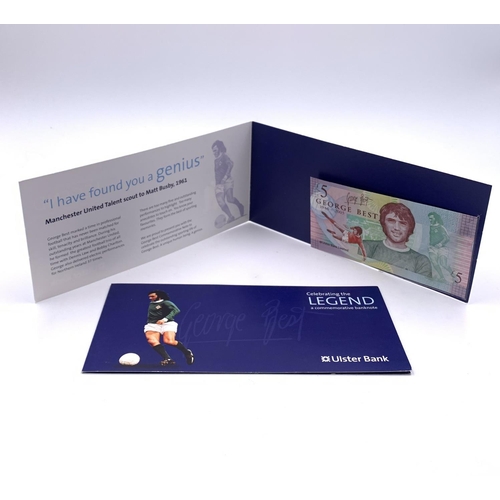 2262 - Two Ulster Bank Celebrating the Legend George Best commemorative £5 bank notes