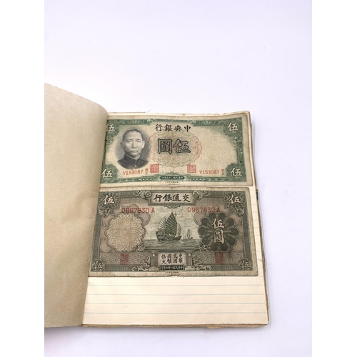 2266A - A mid 20th century banknote album containing Prisoners of War Camps one and five shillings confineme... 