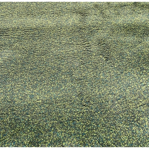 148 - An IKEA Vindum green shag pile rug - approx. 270cm x 200cm