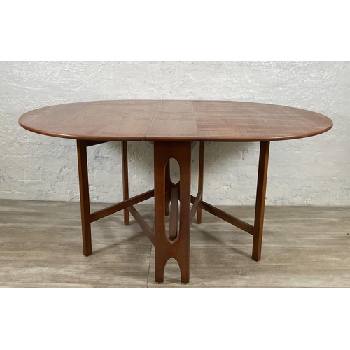 190 - A mid 20th century Jentique drop leaf gate leg dining table