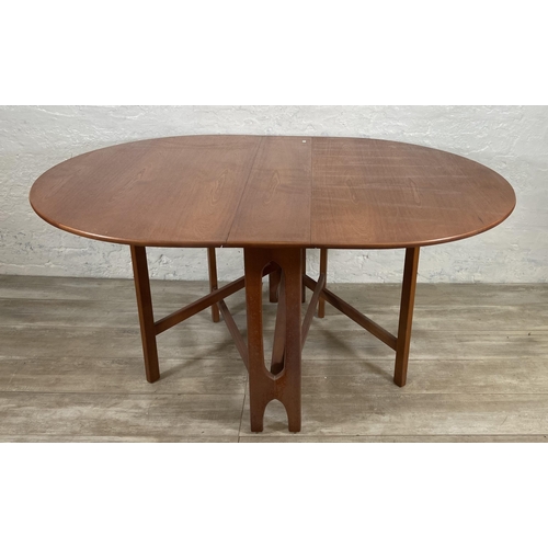 190 - A mid 20th century Jentique drop leaf gate leg dining table