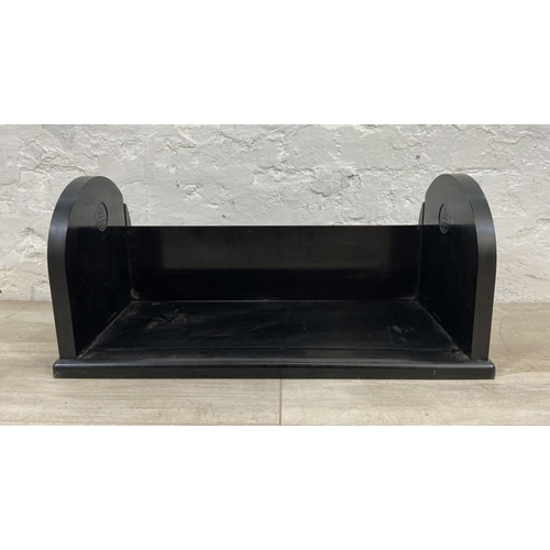 8 - An Art Deco The Ebco Patent Bakelite book trough - approx. 23cm high x 50cm wide x 22cm deep