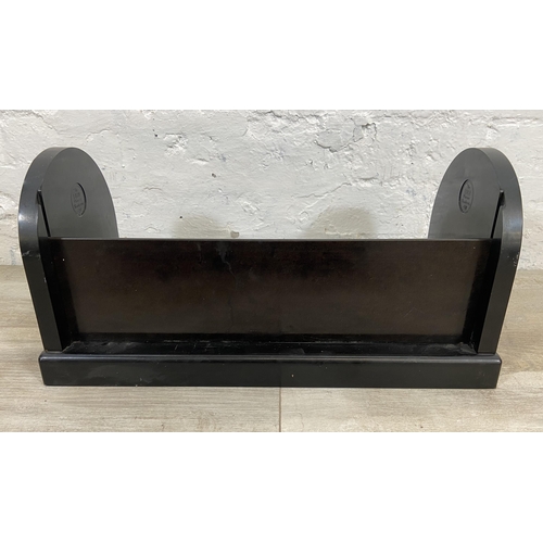 8 - An Art Deco The Ebco Patent Bakelite book trough - approx. 23cm high x 50cm wide x 22cm deep