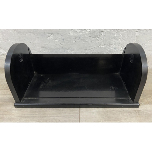 8 - An Art Deco The Ebco Patent Bakelite book trough - approx. 23cm high x 50cm wide x 22cm deep