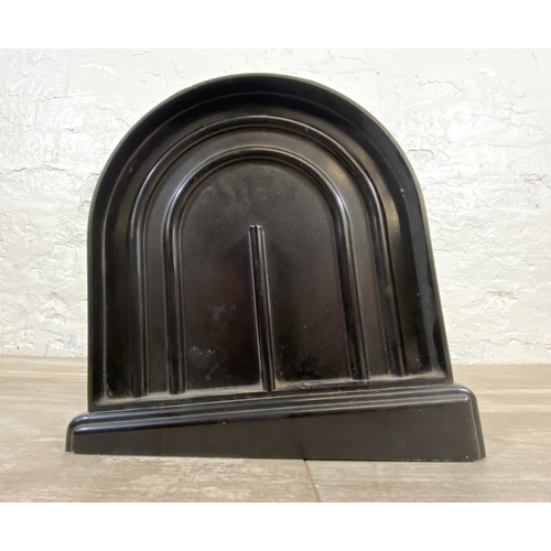 8 - An Art Deco The Ebco Patent Bakelite book trough - approx. 23cm high x 50cm wide x 22cm deep