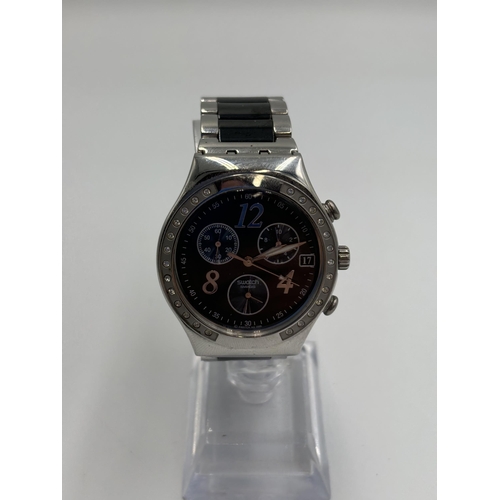 2182 - A Swatch Irony chronograph quartz men's wristwatch