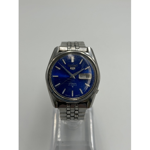 2191 - A Seiko 5 automatic men's wristwatch - ref no. 6119-8090