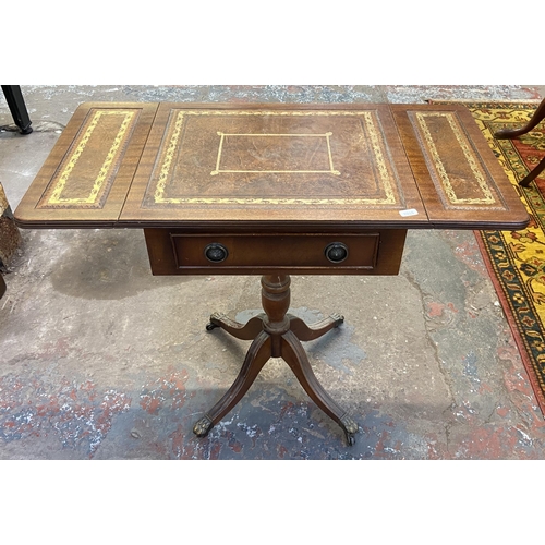 125 - Five pieces of furniture, carved oak two tier console table, carved oak rectangular coffee table, ea... 