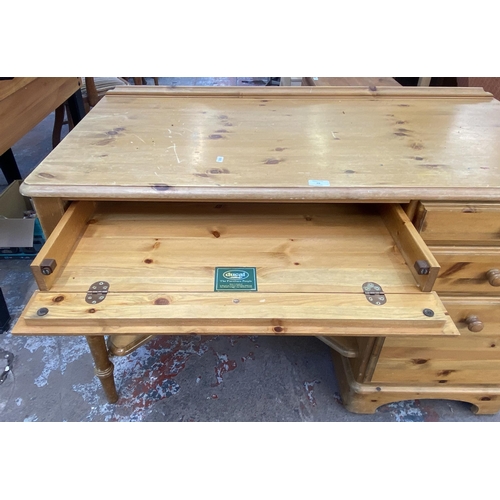 88 - A Ducal pine office desk - approx. 78cm high x 120cm wide x 60cm deep