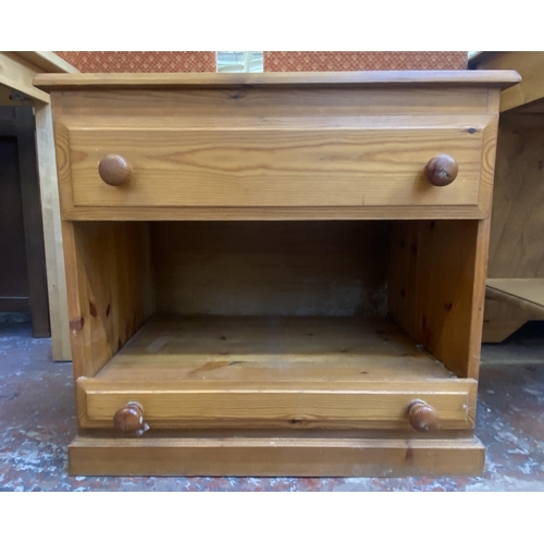 89 - A pine media cabinet