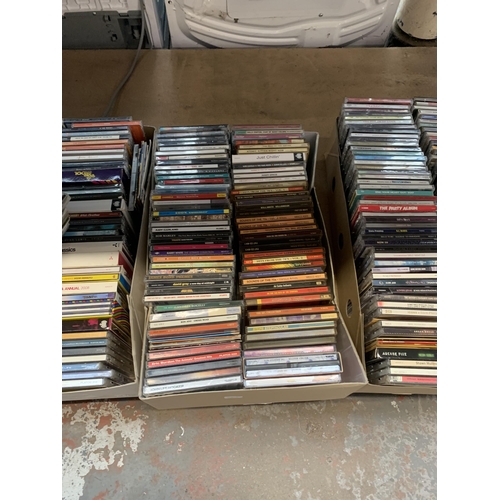 1159 - Four boxes of CDs to include Usher, Anastacia, Barbra Streisand etc.