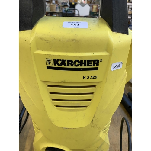 1062 - A Karcher K2.120 pressure washer