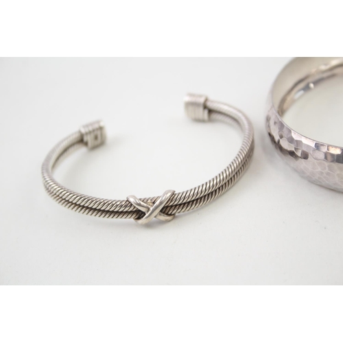 2082 - Three .925 silver bracelets - approx. gross weight 92g