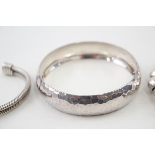 2082 - Three .925 silver bracelets - approx. gross weight 92g