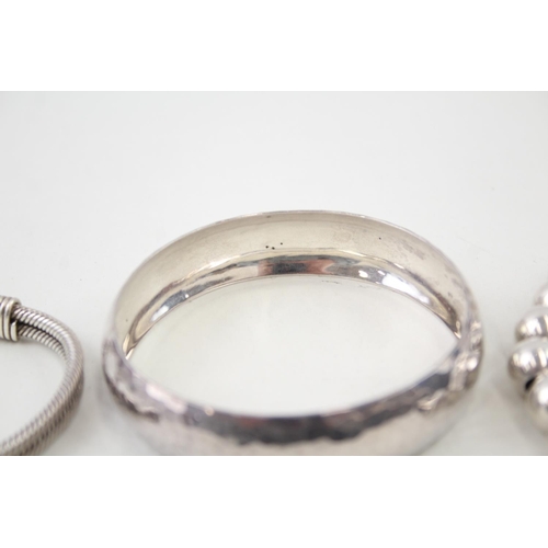 2082 - Three .925 silver bracelets - approx. gross weight 92g