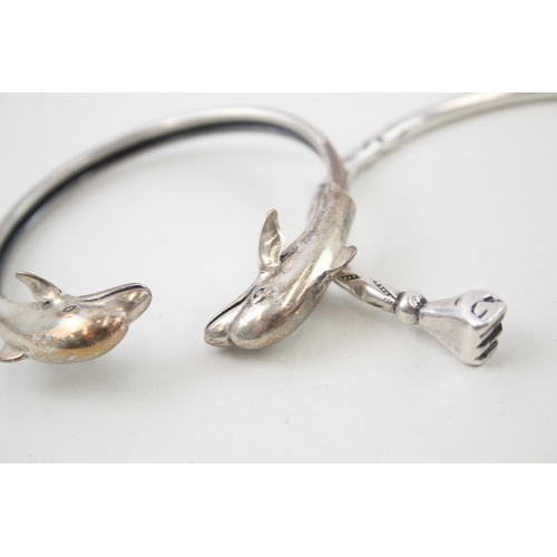 2084 - Three .925 silver bracelets - approx. gross weight 64g