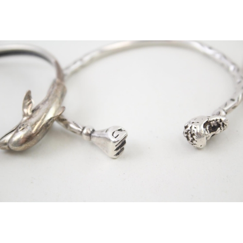 2084 - Three .925 silver bracelets - approx. gross weight 64g