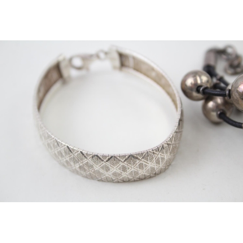 2106 - Three sterling silver bracelets - approx. gross weight 67g