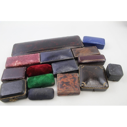 2137 - Fifteen antique and vintage jewellery boxes