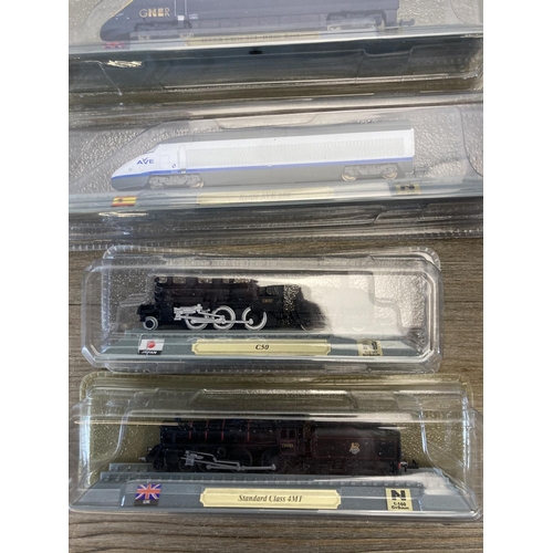 422 - A collection of cased Del Prado model locomotives