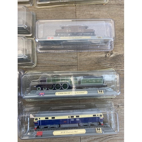 422 - A collection of cased Del Prado model locomotives