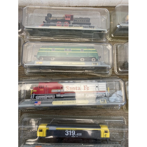 422 - A collection of cased Del Prado model locomotives