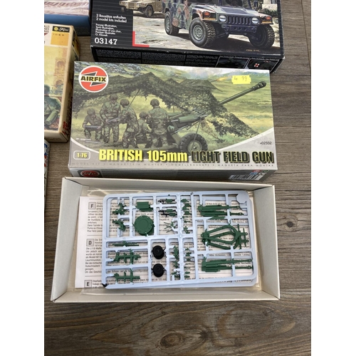 436 - A collection of model kits to include Revell, Hasegawa, Tamiya, ESCI etc.