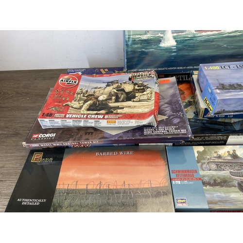 444 - A collection of model kits to include Airfix, Revell, Corgi, Heller, Skywave, Nichimoco, Italeri etc... 