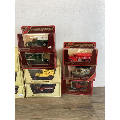 455 - Seventeen boxed Matchbox Models Of Yesteryear diecast model vehicles