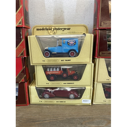 455 - Seventeen boxed Matchbox Models Of Yesteryear diecast model vehicles