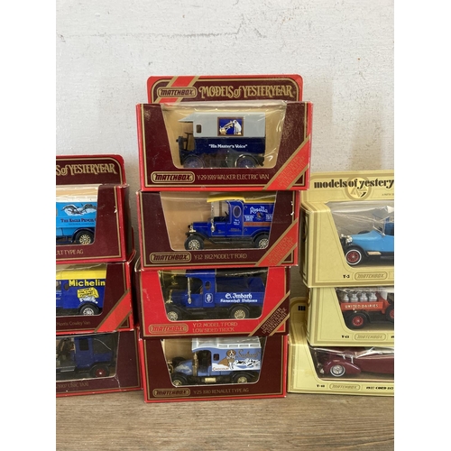 455 - Seventeen boxed Matchbox Models Of Yesteryear diecast model vehicles