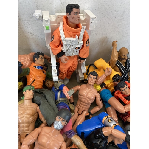 457 - A collection of Hasbro Action Men figurines and accessories together with a boxed Peers Hardy Group ... 