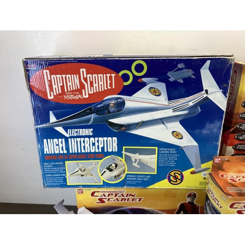 465 - A large collection of Captain Scarlet toys and collector's figurines to include Spectratech Communic... 