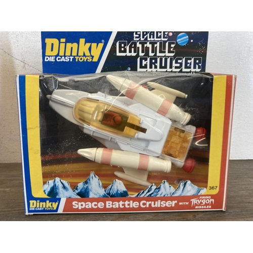 468 - Two vintage boxed Dinky diecast toys, one Trident Starfighter with Firing Stellar Missile - model no... 