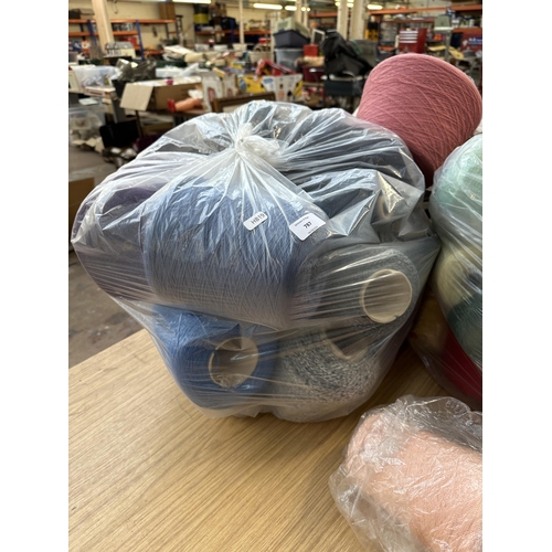 787 - Three bags containing a large collection of yarn to include Atkinson Yarns, Burnley's, Stevenson's e... 