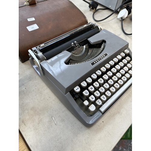 790 - A cased Brother portable typewriter