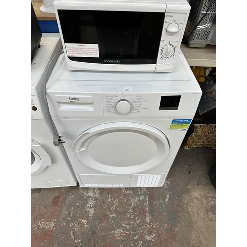 823 - A Beko DTLCX70051W 1-7kg 60cm condenser tumble dryer