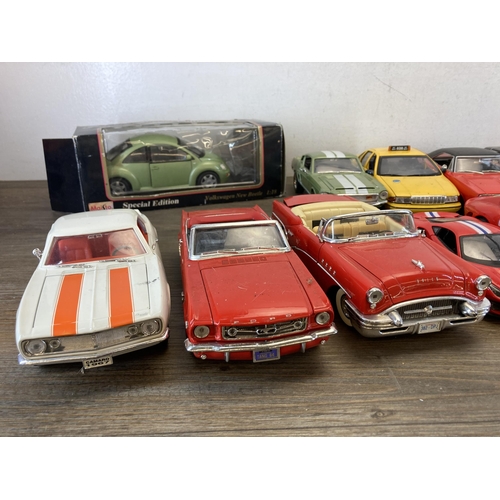 497 - A collection of diecast model vehicles to include Road Legends 1968 Ford Shelby GT 500K, Mira 1955 B... 